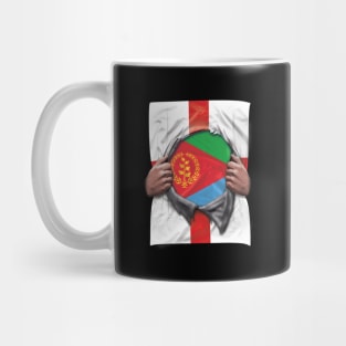 Eritrea Flag English Flag Ripped Open - Gift for Eritrean From Eritrea Mug